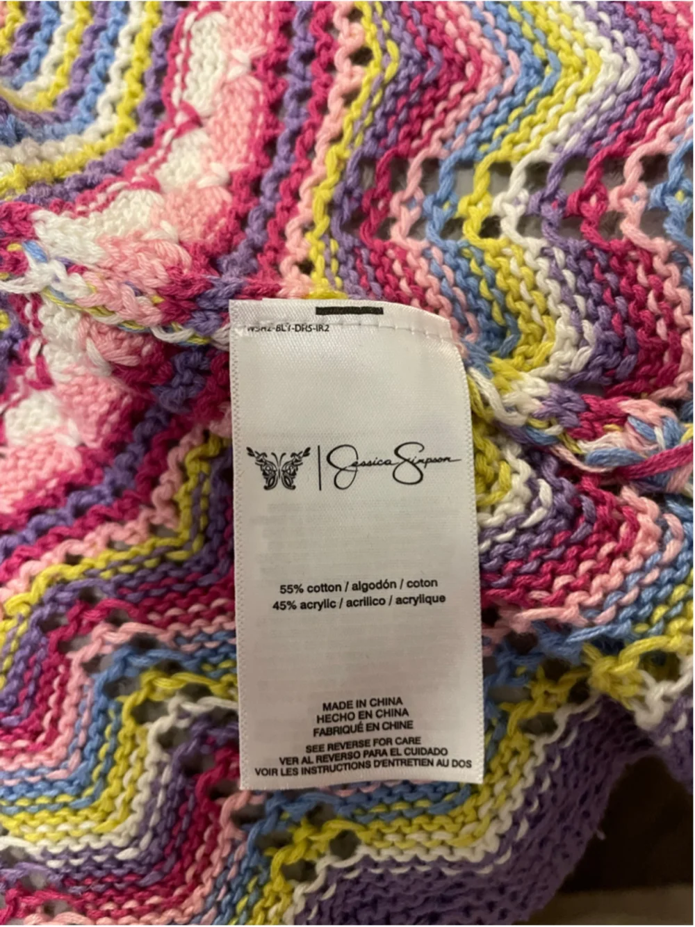 Oversized grandmacore artsy Jessica Simpson size L MChevron Knit Sweater